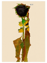 Egon Schiele Ayçiçeği - Art Print